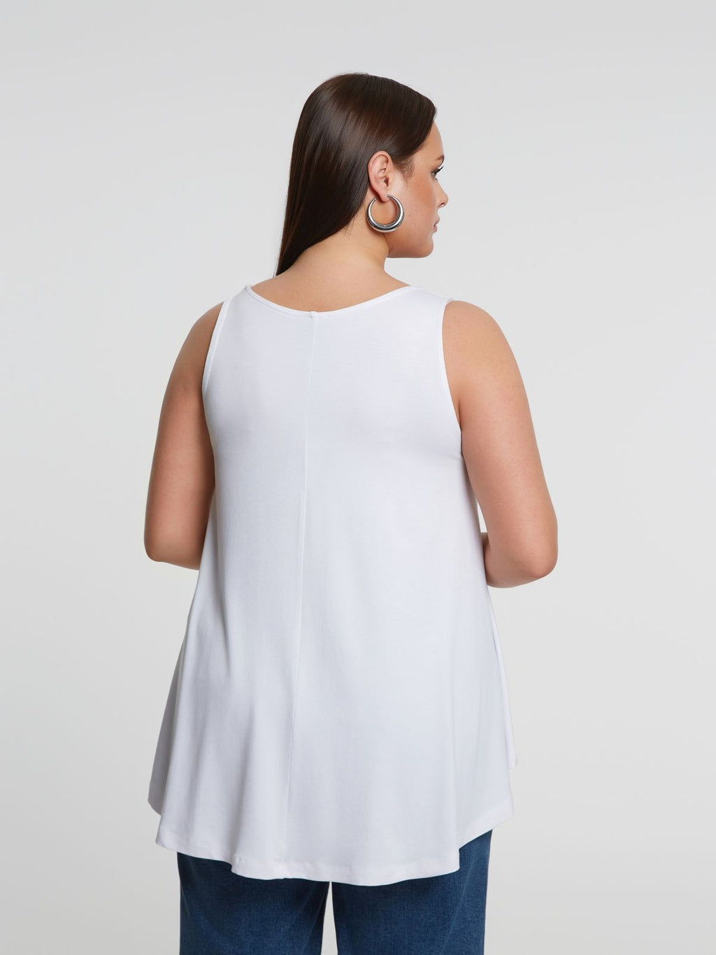 Basic white tank top - Matte