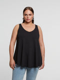 Basic black tank top - Mat
