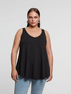 Basic black tank top - Mat