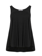 Basic black tank top - Mat
