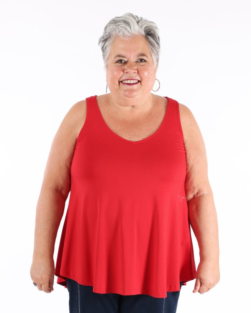 Camisole rouge basique - Mat