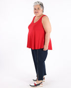 Basic red tank top - Mat