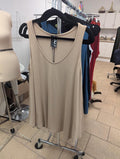 Basic beige tank top – Matte