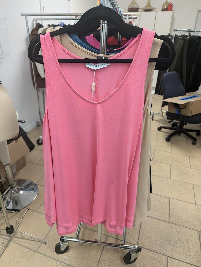 Débardeur basique Rose Bonbon – Mat