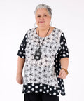 Tribune Tunic Daisy & Polka Dot Print – G!Ozé