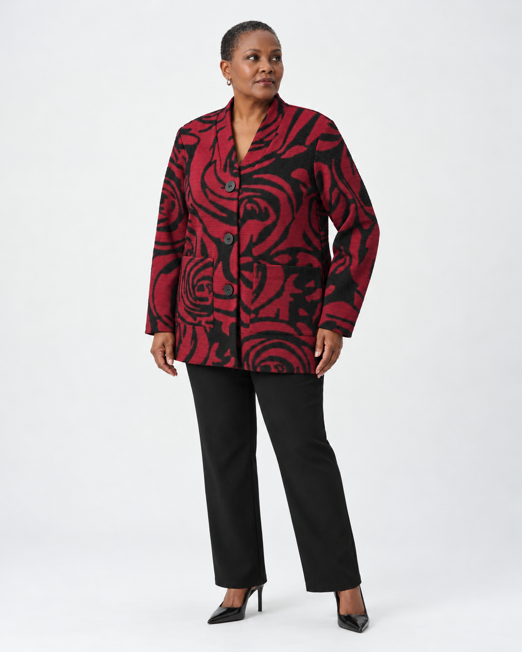 Long Floral Coat - Joseph Ribkoff