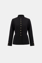 Fitted military-collar jacket - Joseph Ribkoff