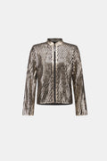 Metallic soutache fitted jacket - Joseph Ribkoff