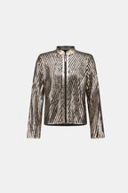 Metallic soutache fitted jacket - Joseph Ribkoff