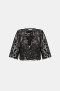 Boléro brodé en faux cuir - Joseph Ribkoff