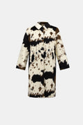 Manteau en fausse fourrure à imprimé vache - Joseph Ribkoff