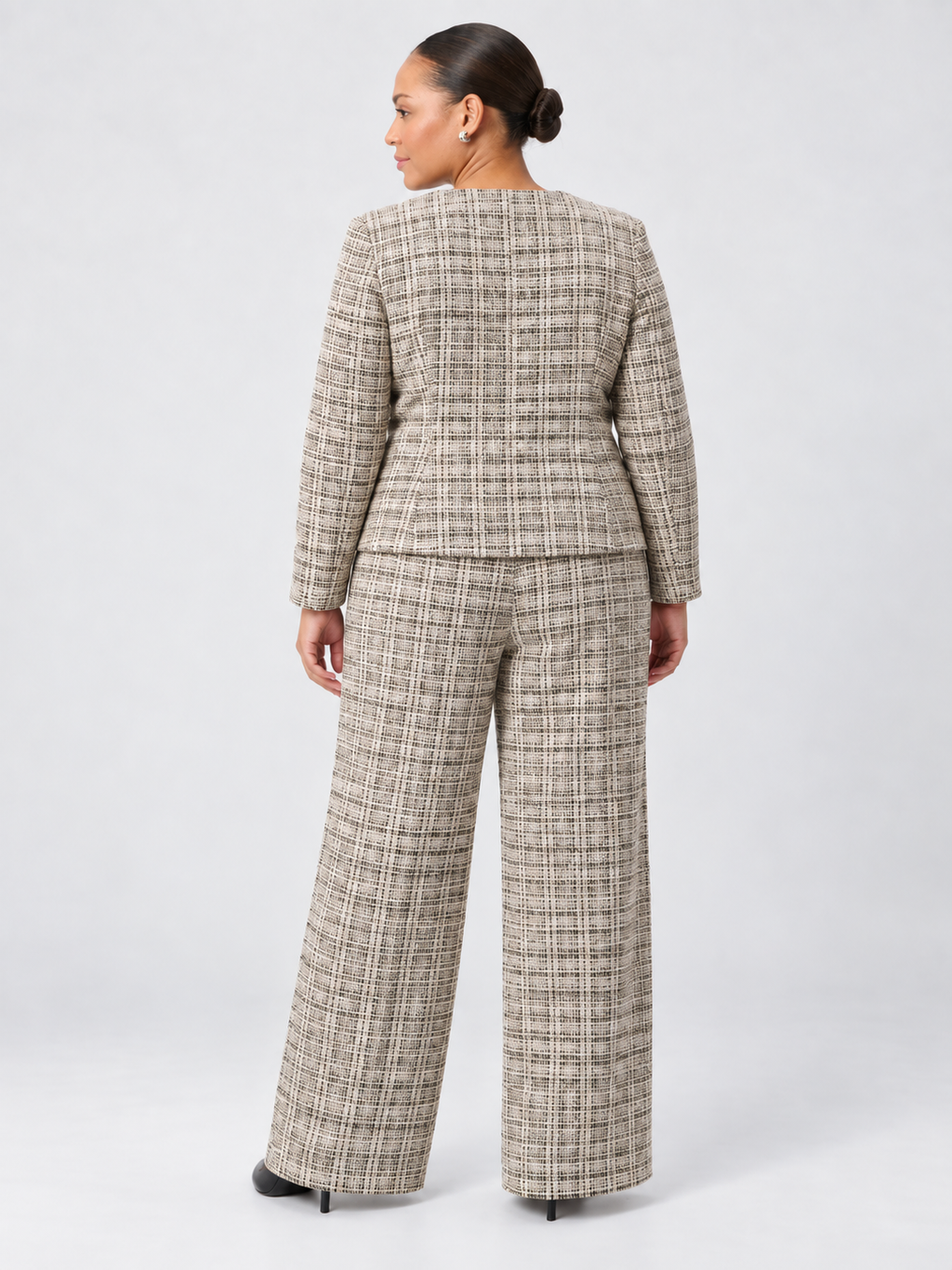 Blouson en bouclé à carreaux - Joseph Ribkoff