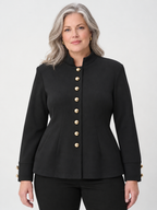 Fitted military-collar jacket - Joseph Ribkoff