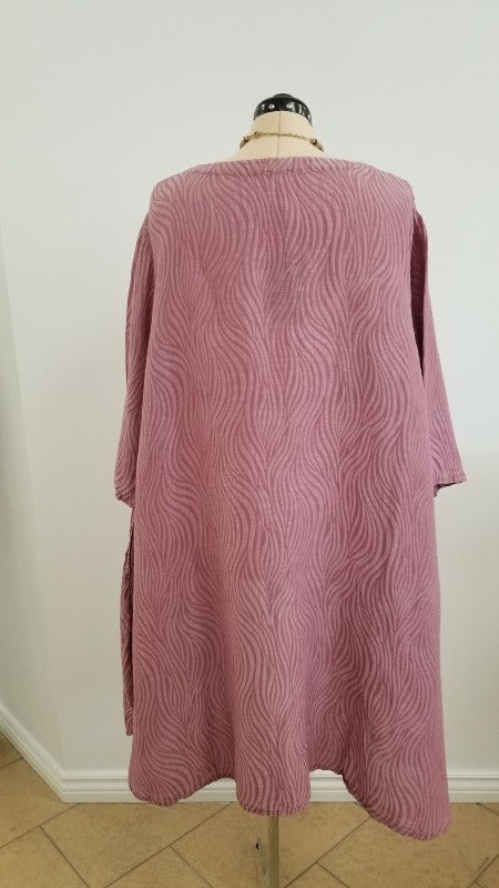 Pink Toti  linen tunic - 	AureaVita