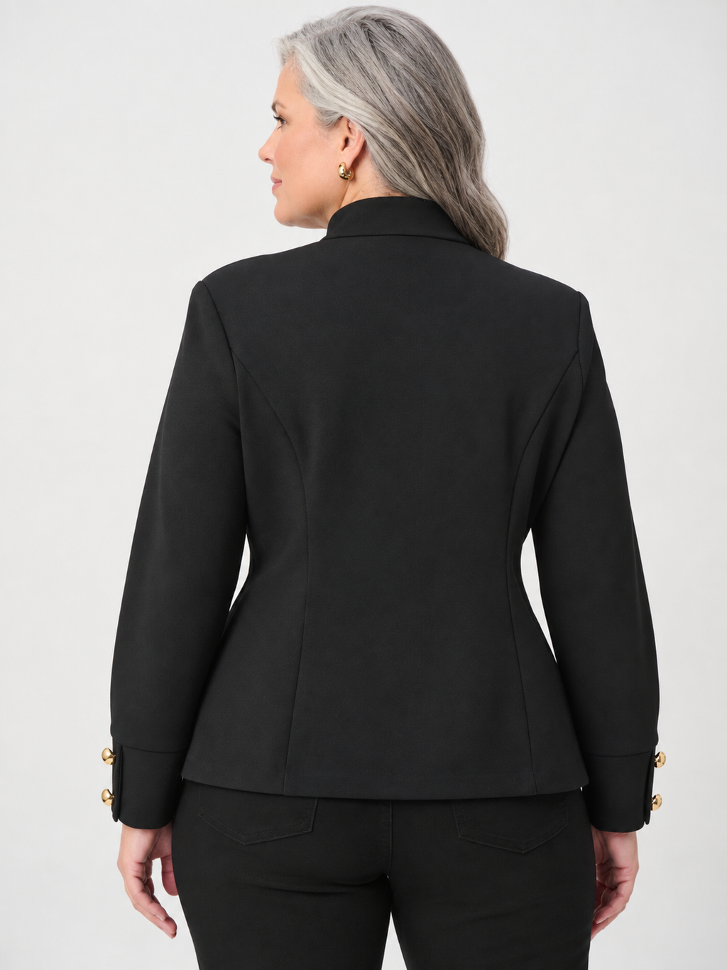 Fitted military-collar jacket - Joseph Ribkoff