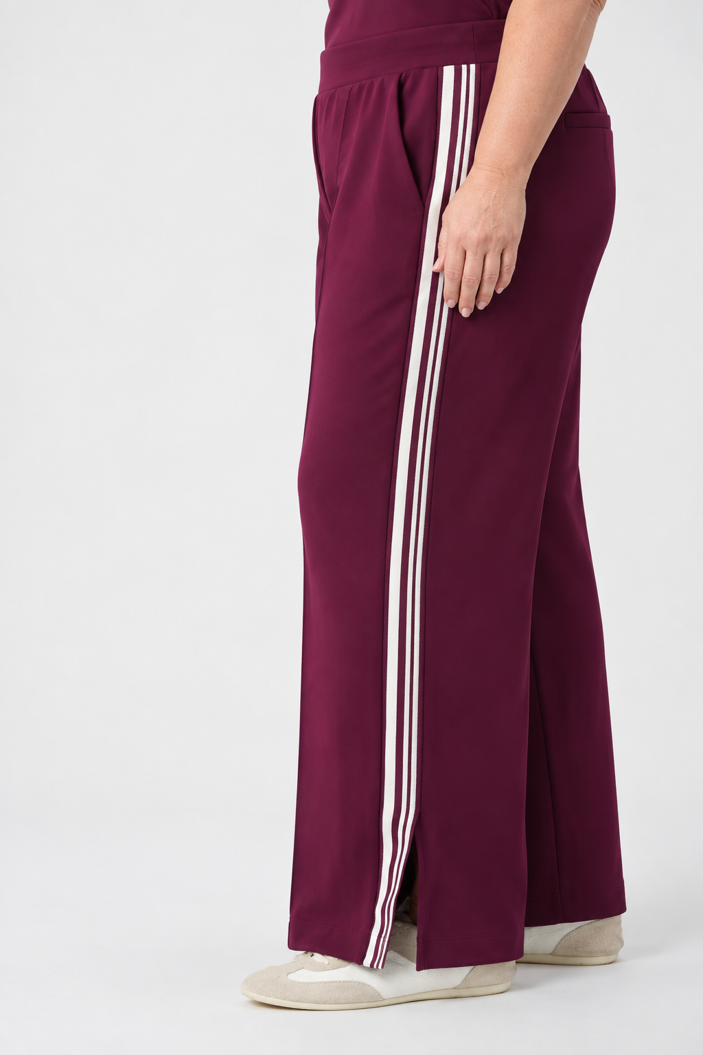 Jogger à jambe large avec plis nervurés - Joseph Ribkoff