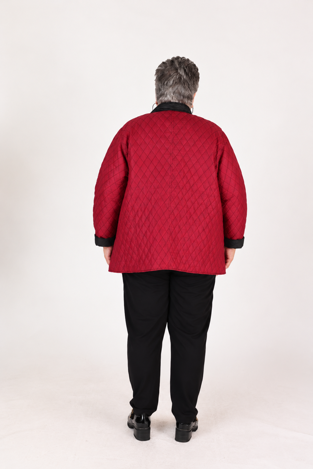 Reversible Quilted Jacket Burgundy and Black – Parsley & Sage