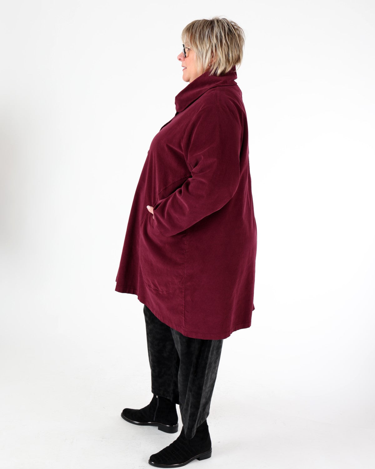 Polenta Aubergine Coat – Lancellotti