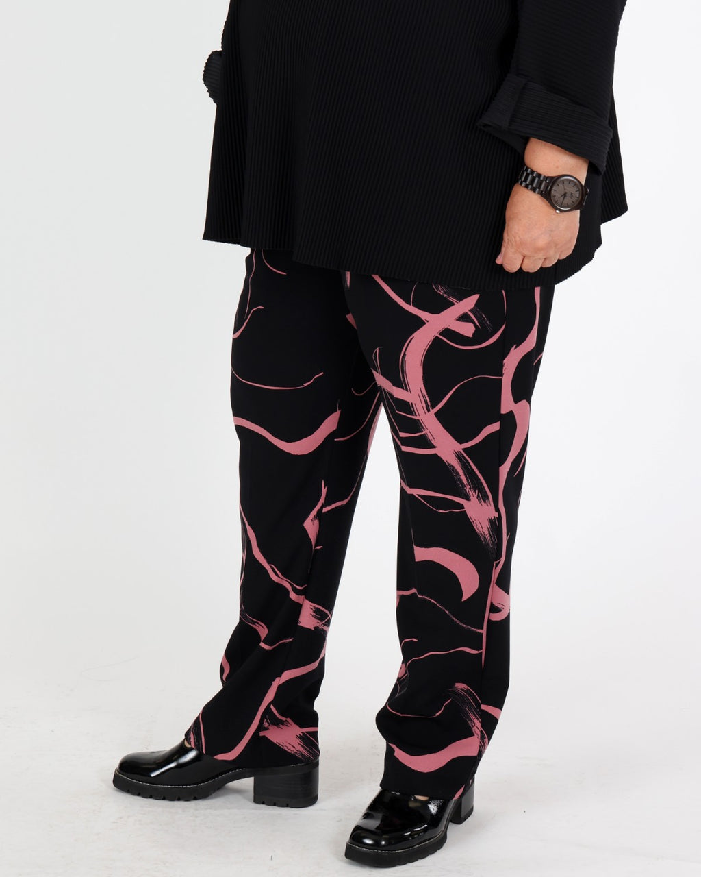 Pantalon droit à imprimé abstrait - Joseph Ribkoff