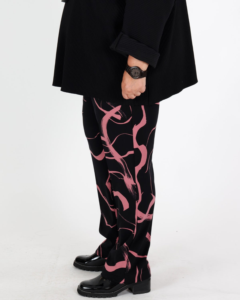 Pantalon droit à imprimé abstrait - Joseph Ribkoff