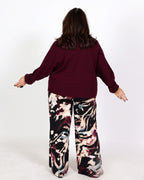 Pantalon large à imprimé abstrait - Joseph Ribkoff