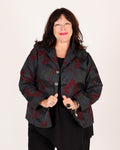 Burgundy and Gray floral print reversible jacket – Parsley & Sage