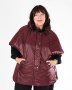 Veste matelassée Bordeaux à capuchon – MAT