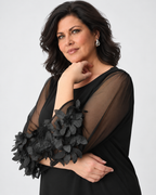 Bell-sleeved embellished top - Joseph Ribkoff