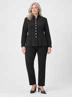 Fitted military-collar jacket - Joseph Ribkoff