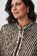 Metallic soutache fitted jacket - Joseph Ribkoff