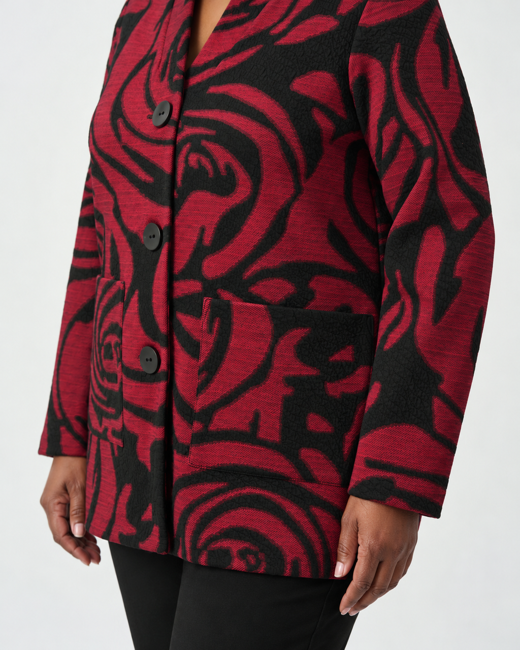 Long Floral Coat - Joseph Ribkoff