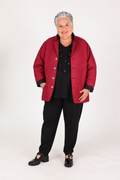 Reversible Quilted Jacket Burgundy and Black – Parsley & Sage